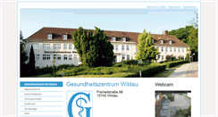 Desktop Screenshot of gesundheitszentrum-wildau.de