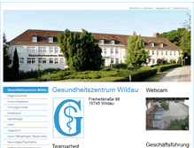 Tablet Screenshot of gesundheitszentrum-wildau.de